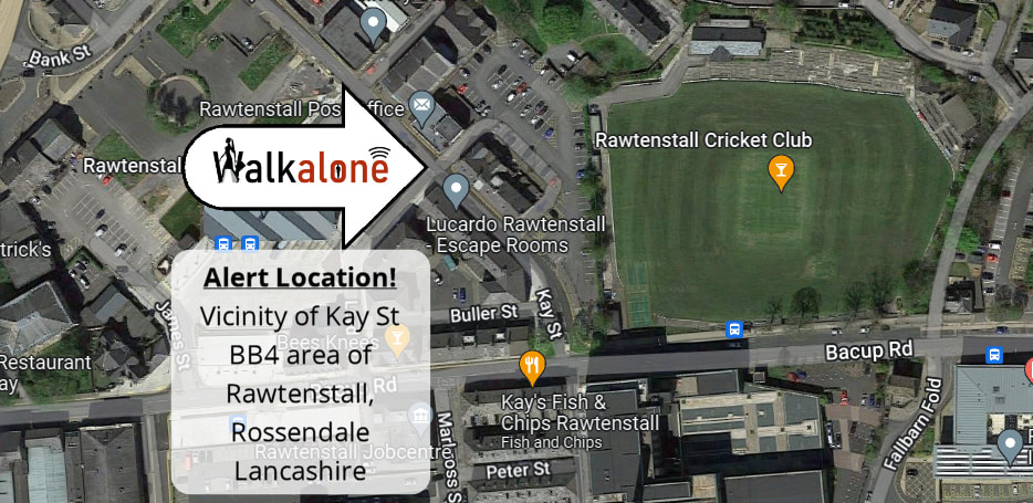 Walkalone uses Google Maps to show the location of the user when they trigger alerts to their emergency contacts phone