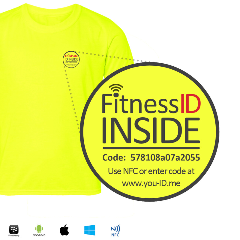 Fitness ID clothing. Smart technology embedded into sports clothing.