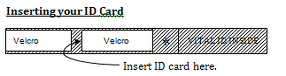 INSERING YOUR VITAL id CARD