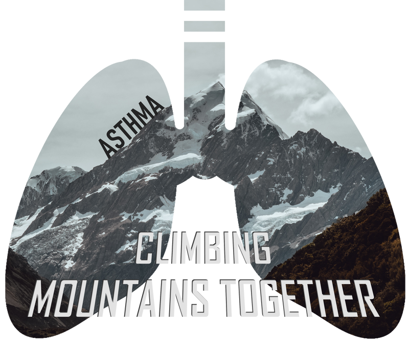 Asthmatic design for 250+ product gift ideas for asthma. climbing mountains.