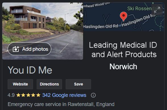 Norwich medical ID supply: Medical bracelets, Emergency alert necklaces, Photo ID and awareness cards and tags for all medical conditions. Mens and womens medical ID with phone alerts