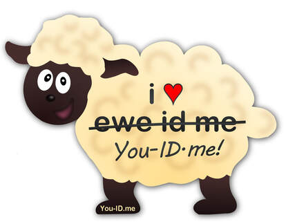 Share or tag us @youidme and get a free Bunny the Sheep sticker from You ID Me