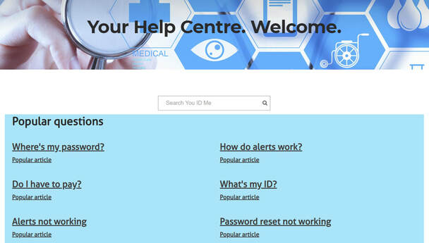 The you id me help centre is the place to start if you need help and assistance fast