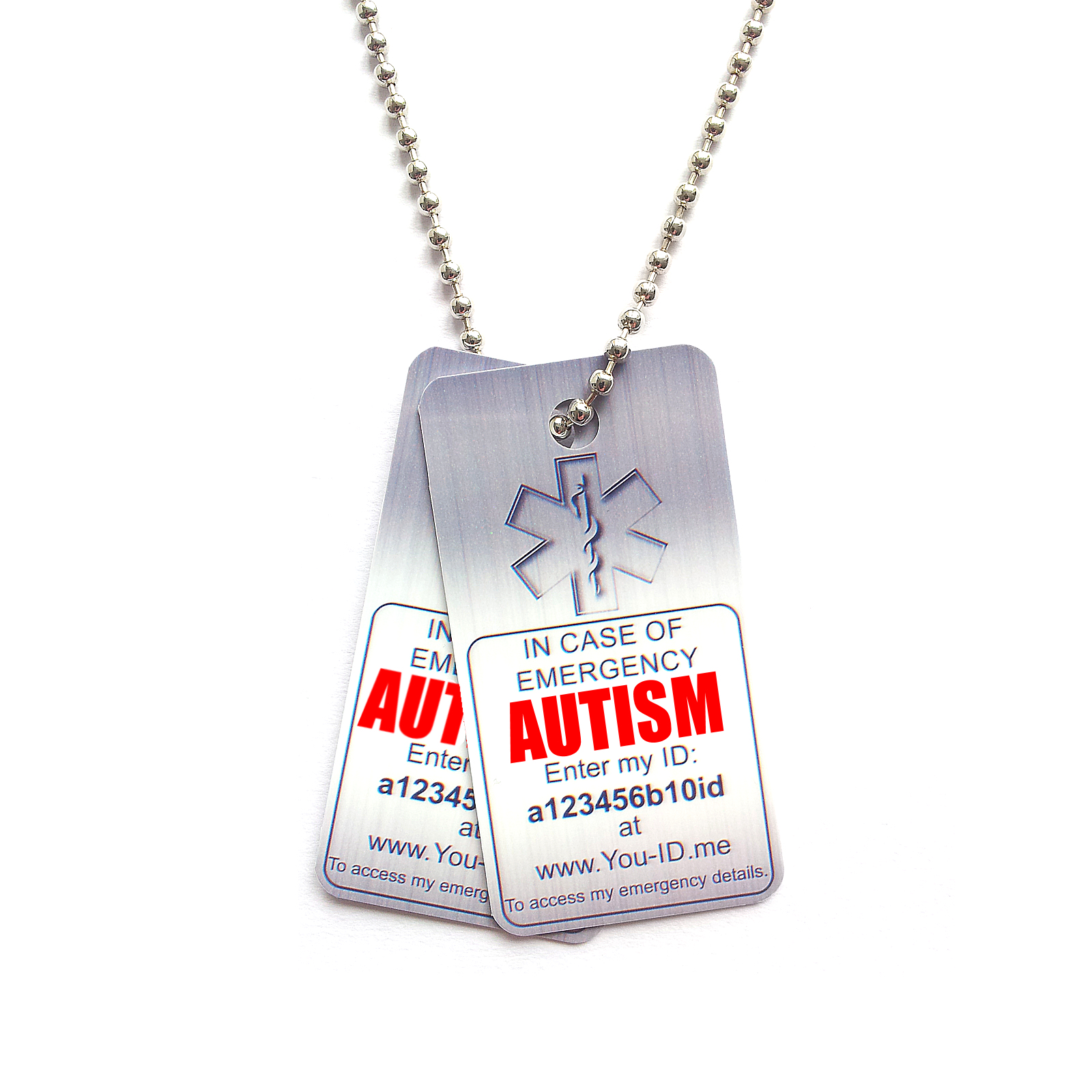 autism dog tag necklace