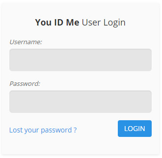 You ID Me log in box to alter and amend your ID profile